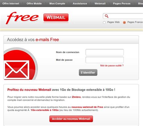 accéder ma messagerie free.